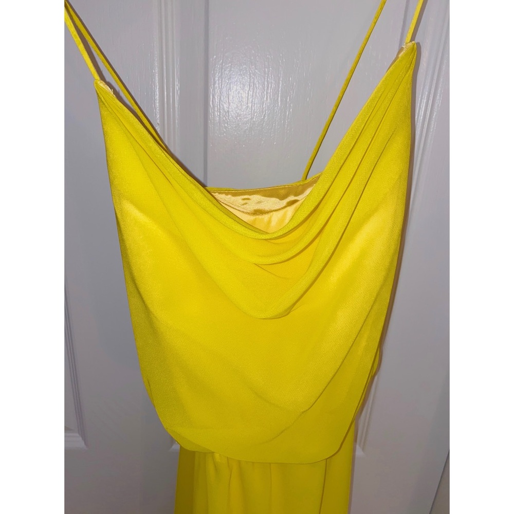 Aidan Mattox Yellow floral sundress - Picture 5 of 8